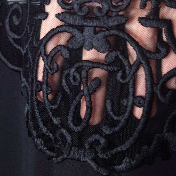 Fendi Women’s Dress Designer Luxury Vintage Black Lace Minimal Dark Romantic 0 - Picture 6 of 12